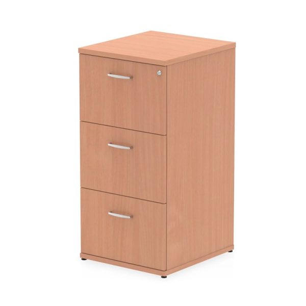 3 drawer filing cabinet in beech