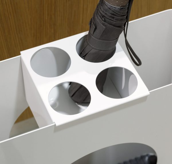 contemporary umbrella stand white top view of umbrella insert