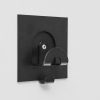 designer coat hook black