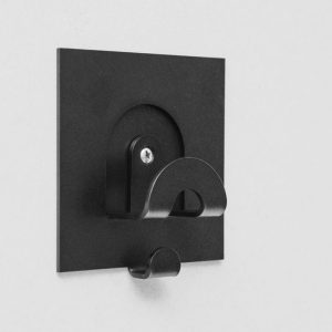 designer coat hook black