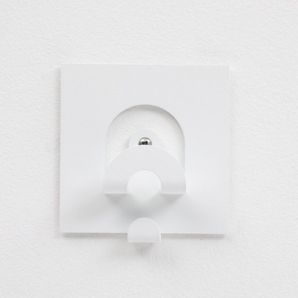 designer coat hook white