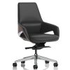 high back executive office chair black leather