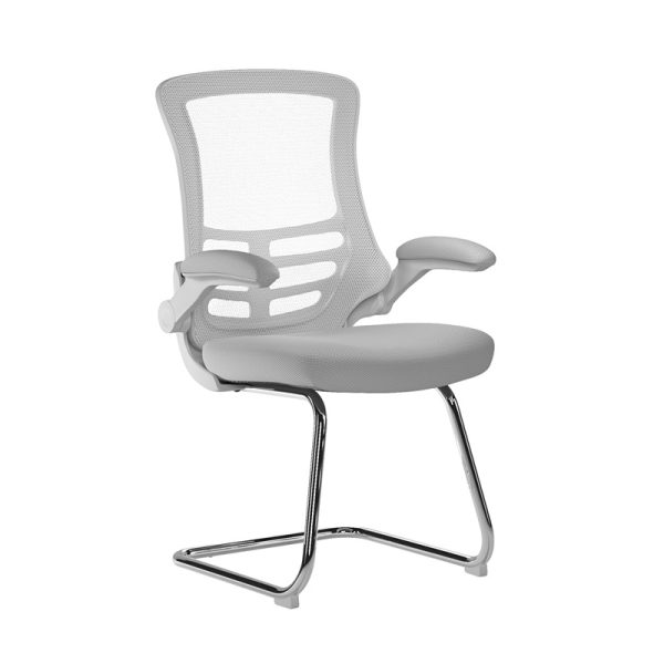 meeting chair grey mesh