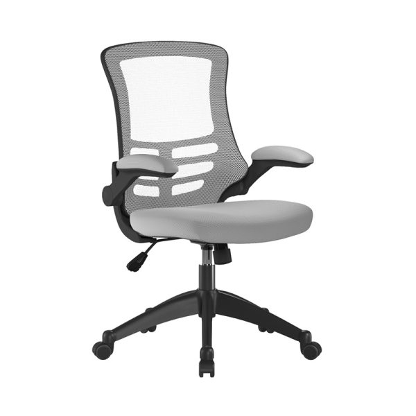 mesh back office chair grey