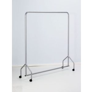 mobile coat rail silver