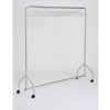 mobile coat rail silver with chrome hangers