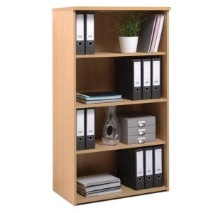 office bookcase beech with 3 shelves