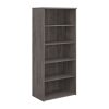 office bookcase grey oak 4 shelves