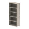 office bookcase grey oak with 4 shelves