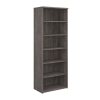 office bookcase grey oak with 5 shelves