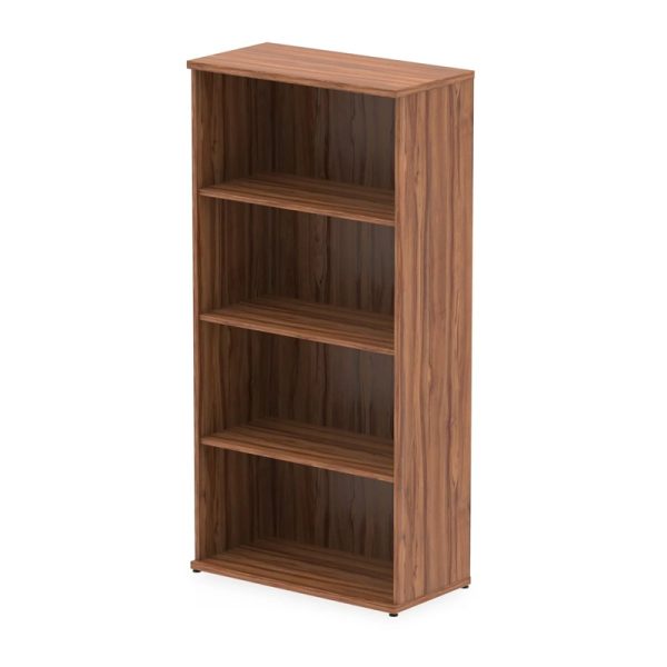 office bookcase walnut with 3 shelves