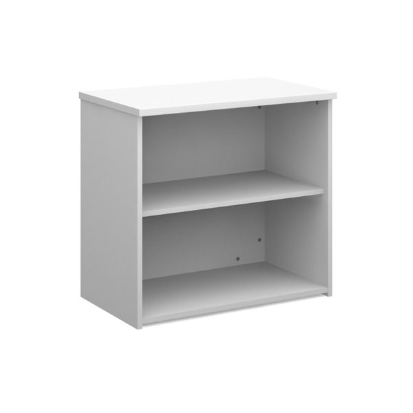 office bookcase white with 1 shelf