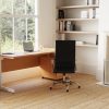 office desk pedestal in home office room shot with office desk and black office chair