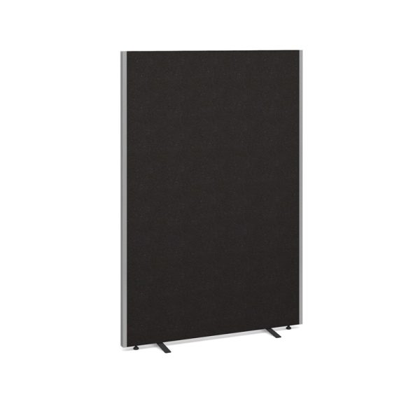 office screen in charcoal fabric