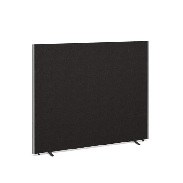 office screen in charcoal fabric