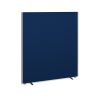 office screen in blue fabric