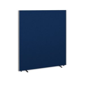 office screen in blue fabric