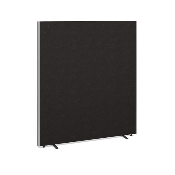 office screen in charcoal fabric