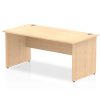 panel end office desk maple