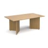 rectangular boardroom table oak