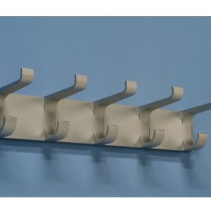 wall mounted coat hooks silver