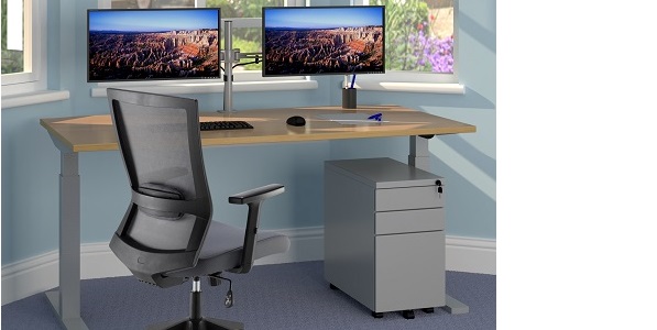 Home Office desk and desk pedestal with office chair