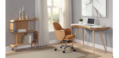 oak home office furniture room set