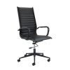 executive office chair black leather with black 5 star base