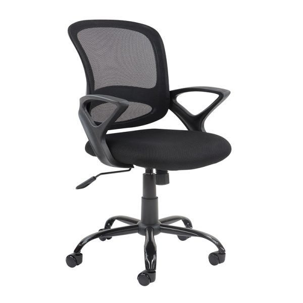 mesh back office chair black