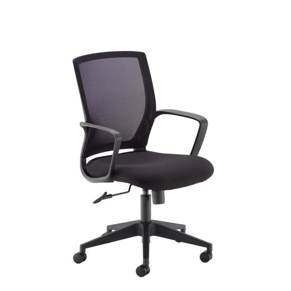 mesh back office chair black