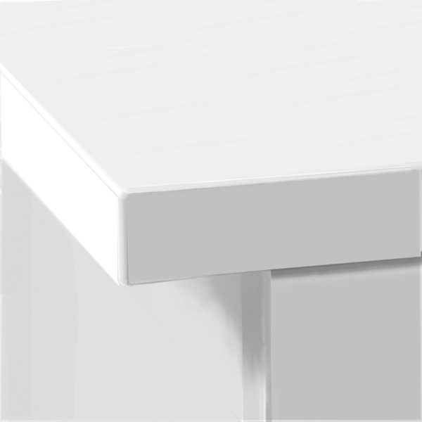 home office furniture in white finish close up of corner