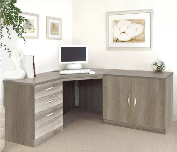 home office corner desk grey with office desk pedestal and office cupboard