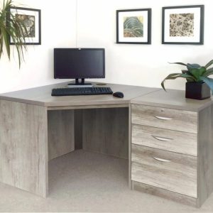 home office corner desk grey