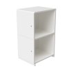 london locker add on unit in white finish with 2 compartments