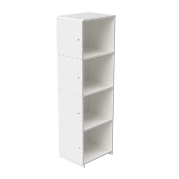 london lockers add on unit in white finish with 4 compartments