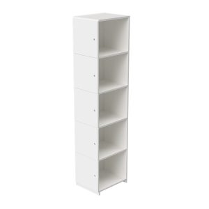 london lockers in white finish with 5 compartments