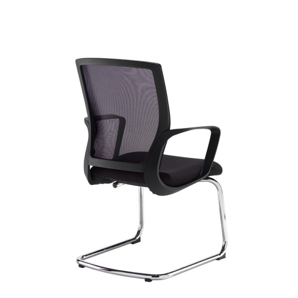 Black Mesh Back Visitors Chair Jersey - Image 2