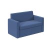 reception sofa blue fabric