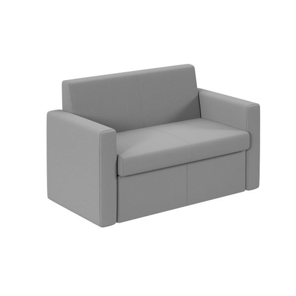 reception sofa grey fabric