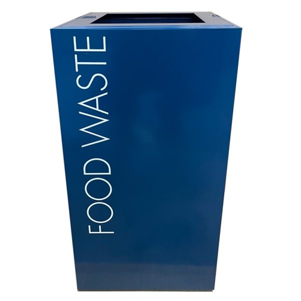 food waste bin for recycling food in blue finish