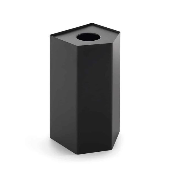 office recycling bin pentagonal black