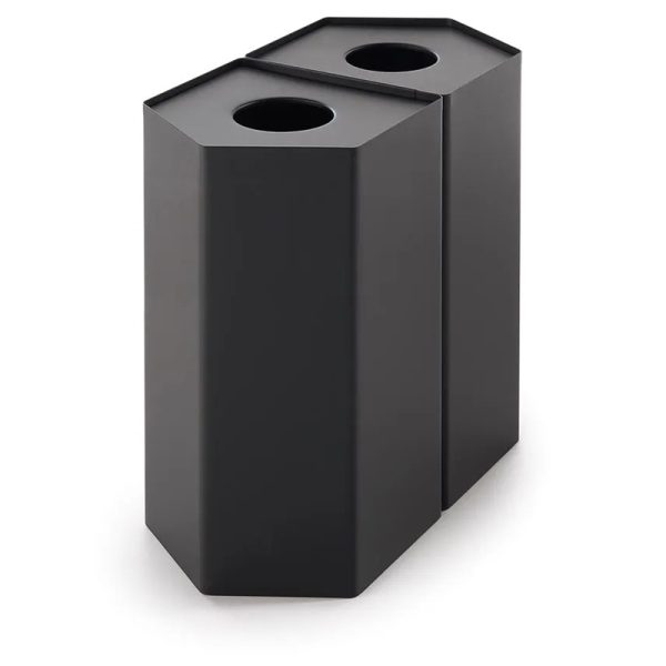 office recycling bins pentagonal black