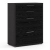 Black 4 drawer office storage unit