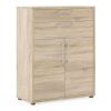 office storage unit in oak with 2 drawers and doors