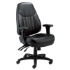 24 hour executive chair in black leather