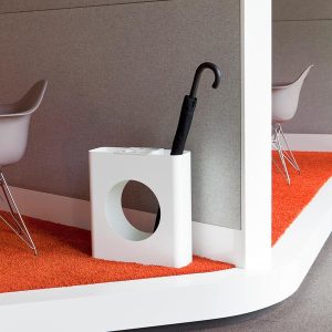 contemporary umbrella stand white