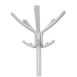 bistro style coat stand white close up of top