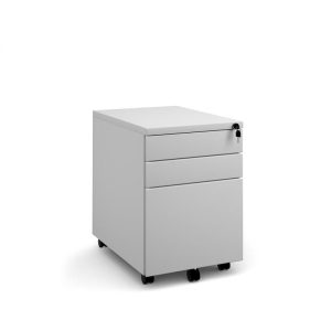 3 drawer grey office pedestal