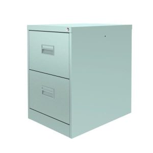 2 drawer office filing cabinet in aqua green