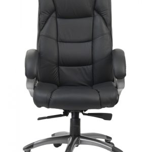 black leather office chair